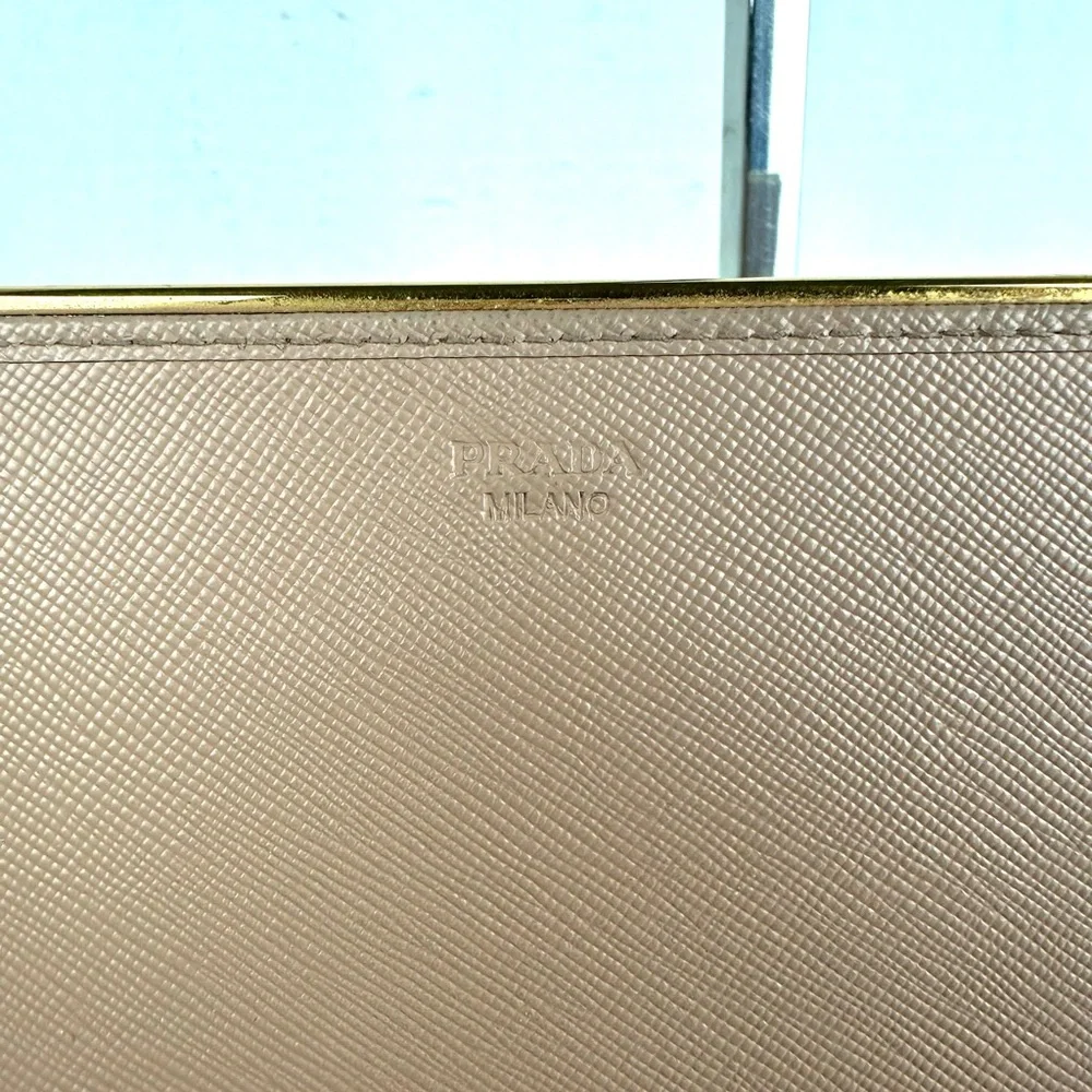 PRADA LEATHER CLUTCH BAG ORIGINAL PRADA CHAIN GHW - Picture 6 of 12